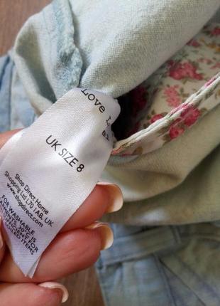 Джинсова міні-спідниця розмір 8 4