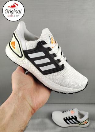 Мужские кроссовки adidas ultra boost 20 white/black