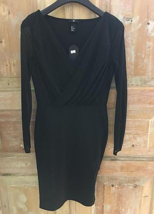 Чорне плаття міді h&m