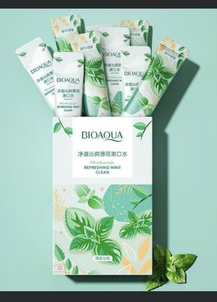 Ополіскувач для порожнини роту з м'ятою bioaqua refreshing mint / поштучно