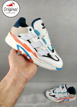 Женские кроссовки adidas niteball white/blue