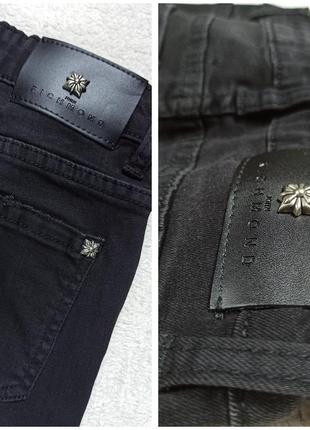 Новые чёрные джинсы стрейч richmond, 8-9 лет.4 фото