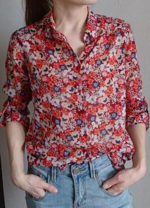 Рубашка stradivarius с цветочным принтом