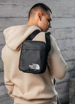 Сумка north face текстиль черная