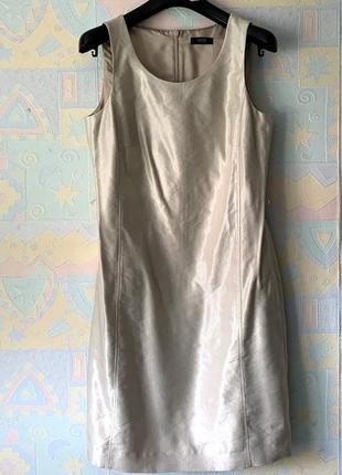 Великолепное лаконичное нарядное платье полированный лён+вискоза esprit 40/141 фото