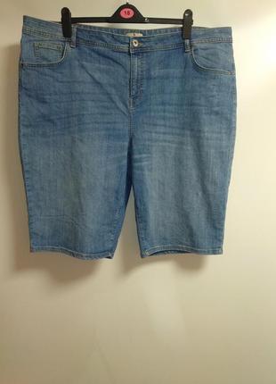 Джинсовые стрейч шорты 24/58-60 размера