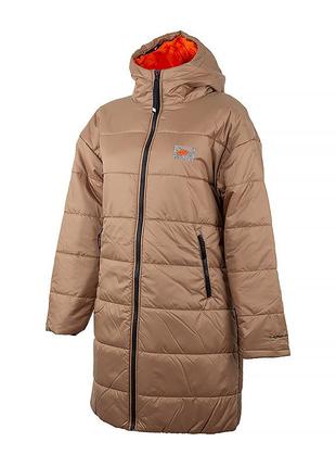 Женская куртка nike w nsw syn tf rpl hd parka su коричневый l (dx5684-258 l)