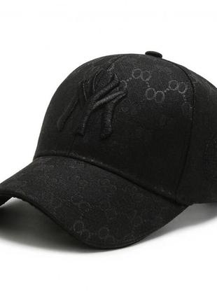 Бейсболка женская бренда narason черная с логотипом ny