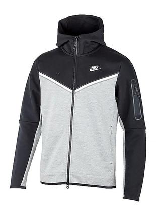 Чоловіча толстовка nike m nsw tch flc hoodie fz wr комбінований 2xl (cu4489-016 2xl)