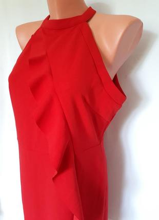 Червоне плаття ax paris (розмір 12-14)5 фото