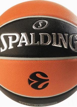 Мяч баскетбольный spalding euroleague varsity tf-150 оранжевый, черный уни 6 84507z2 фото