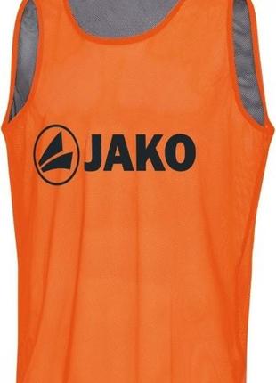 Манишка двухсторонняя детская jako reverse оранжевый, серый дет 50х40см 2618-19 50*401 фото