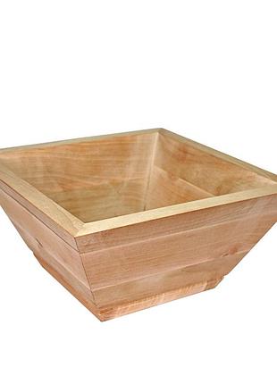 Миска деревянная mazhura mz-710740 15,5х15,5 см