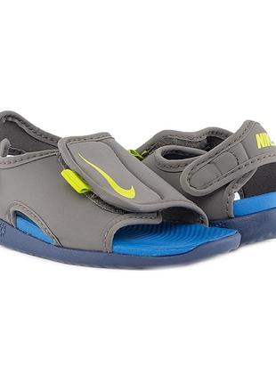 Детские сандали (босоножки) nike sunray adjust 5 v2 (td) серый 23.5 (db9566-003 23.5)