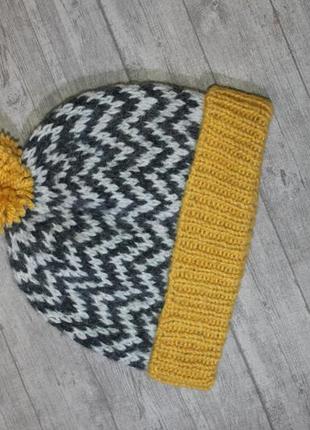 Knitted hat - в'язана шапка (ручна робота)4 фото