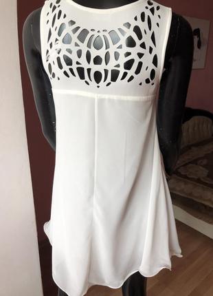 Платье, сарафан белый, размер xs-s5 фото