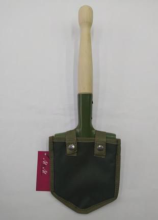 Саперна лопата мсл50 хакі в чохлі м&м вид 2 olive green хакі артикул 213355