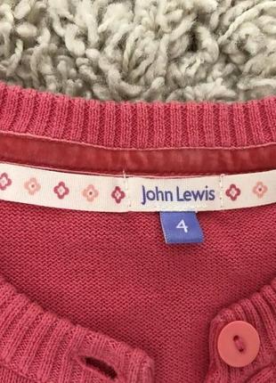 Розовое болеро john lewis на 3-4 года2 фото