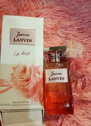 Обворожительный в единственном екземпляре легкий парфюм lanvin jeanne la rose 100ml