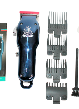 Професійна акумуляторна бездротова машинка vgr v-679 для стрижки волосся