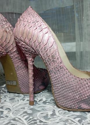 Дизайнерские туфли из натуральной кожи питона y.s. hand made yarose shulzenko