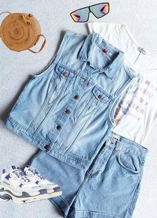 Супер модна джинсова жилетка від h&m divided1 фото