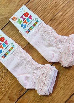 Шкарпетки для дівчинки "ажур", розмір 14-16/3-4 роки, колір рожевий