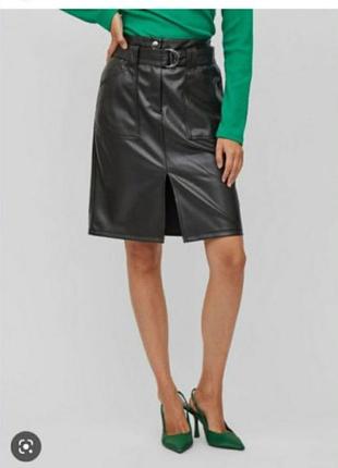 Юбка эко кожа