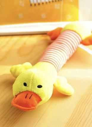 Игрушка для собак "duck" мягкий жевательный yellow