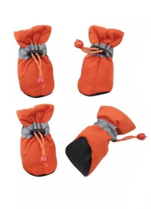 Обувь для собак "мешочки" orange size 23 фото