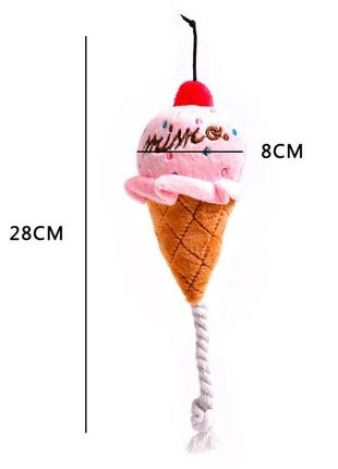 Іграшка жувальна для собак ice cream8 фото