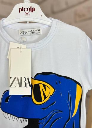 Яскраві костюмчики zara з динозавром тірєкс6 фото