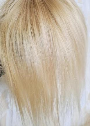 Полупарик накладка топер 100%натуральный волос6 фото