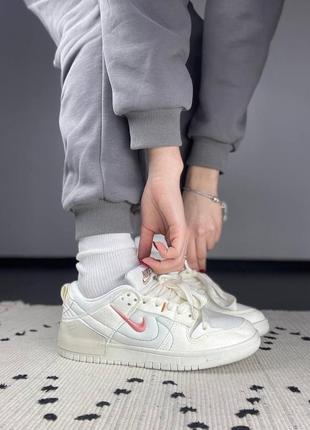 Кросівки nike dunk low disrupt 2 wmns "pale ivory"2 фото