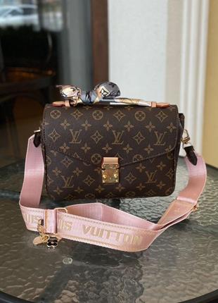 Женская стильная коричневая розовая сумка тренд сезона бренд2 фото