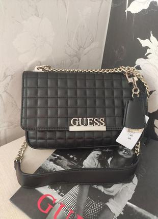 Сумка кроссбоди гесс guess matrix черная