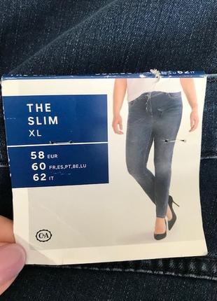 Новые с этикеткой зауженные джинсы стрейч c&a в двух размерах 58 (укр 64-66-68) и 60 (укр 66-68-70)7 фото