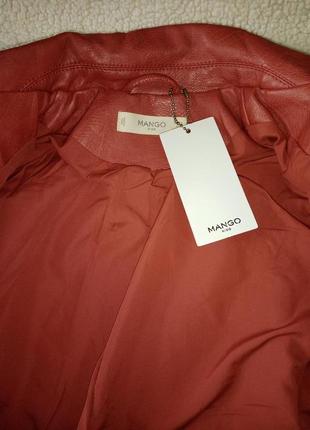 Куртка кожанка оригинал mango3 фото