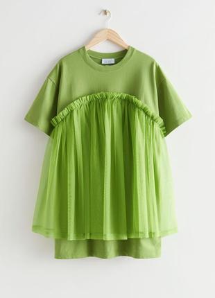 Сукня tulle tiered mini dress / s1 фото