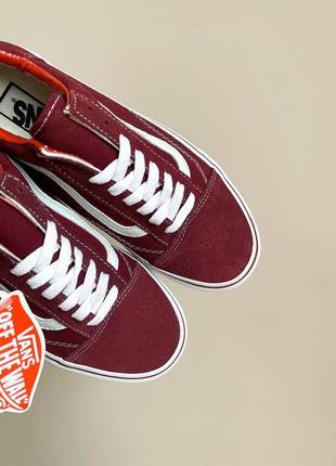 Кеди vans old skool red6 фото