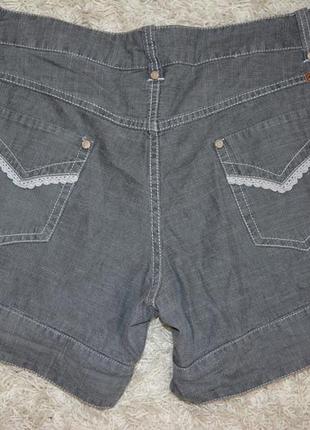 Тонкие джинсовые шорты, кружево4 фото