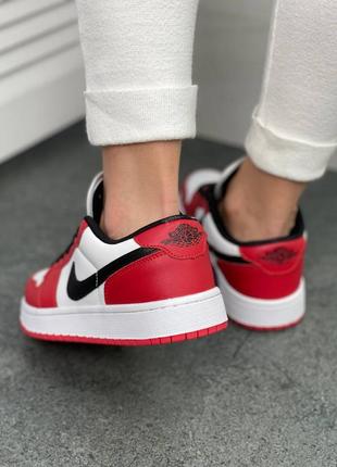 Женские кроссовки nike air jordan    1 low red7 фото