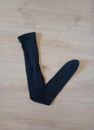 Черные капроновые колготки для девочки 128-140р