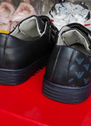 Синие туфли, кеды, кроссовки на липучках для мальчика 27,28,29,30,325 фото