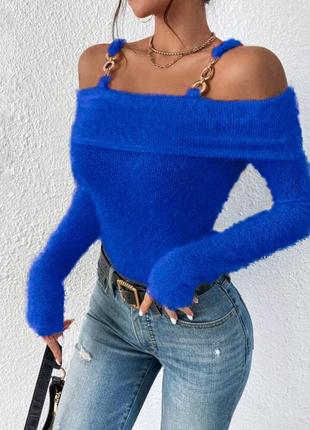 Пухнаста кофта на бретельках 7