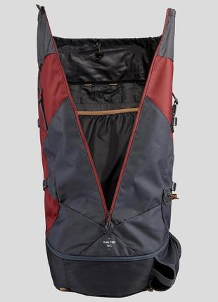 Рюкзак мужской trek 100 easyfit для горного трекинга, 70 л охра6 фото