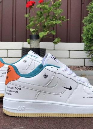 Nike air force 1 (белые с оранжевым)