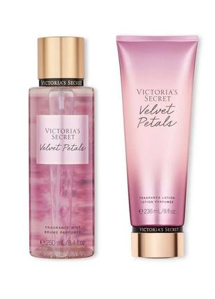 Набір для тіла velvet petals victoria's secret