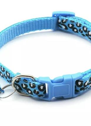Ошейник для собак и котов "beauty" light blue 19-32 cm