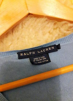 Котоновый легкий свитерок #ralph lauren #оригинал3 фото